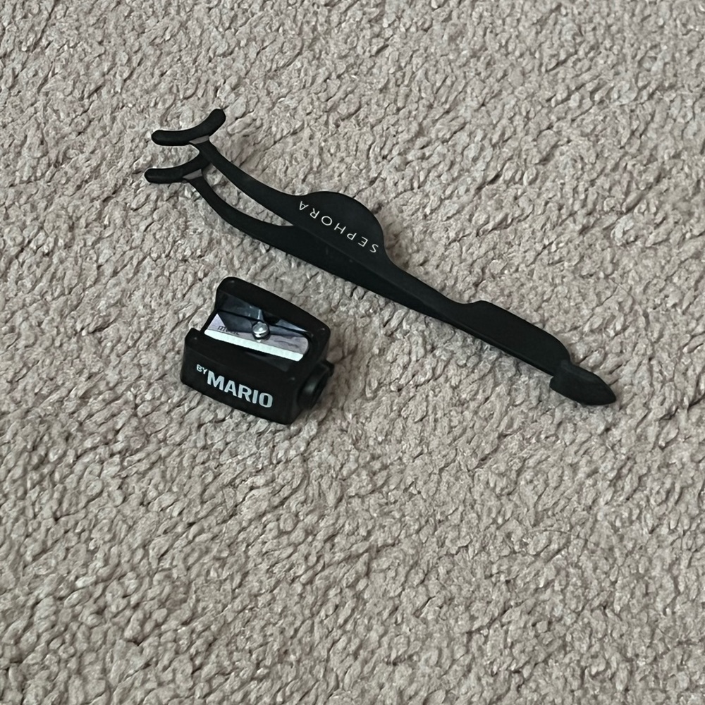 Lash tool and makeup pencil sharpener